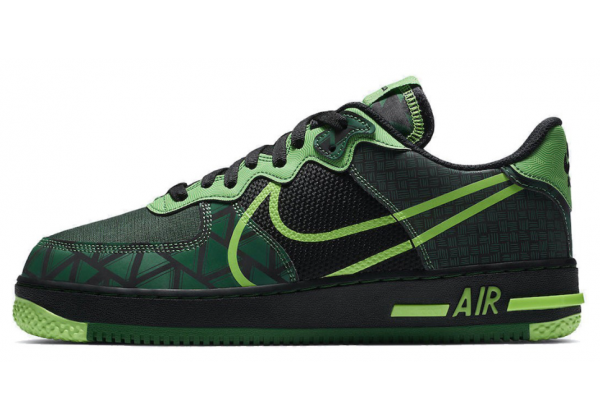 Nike Air Force 1 React Green Black