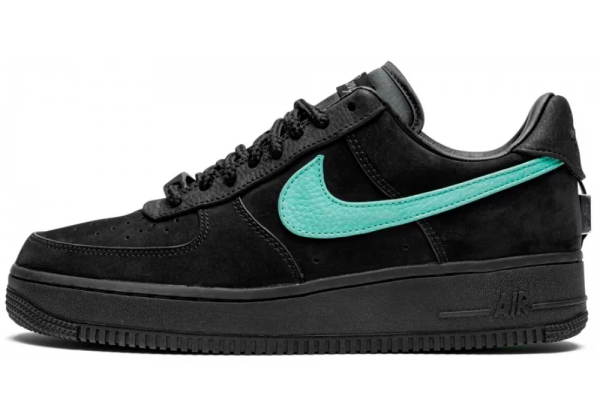 Nike x Tiffany and Co Air Force 1 Low Black с мехом