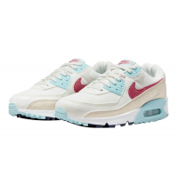 Кроссовки Nike Air Max 90 White Red Aqua