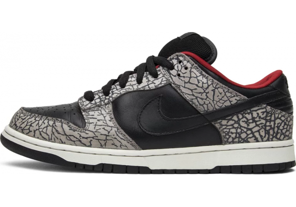 Nike Supreme x Dunk Low Pro SB Black Cement