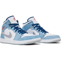 Кроссовки Nike Air Jordan 1 Mid French Blue Fire Red