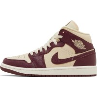 Nike Air Jordan 1 Mid SE Split Beach Cherrywood Red