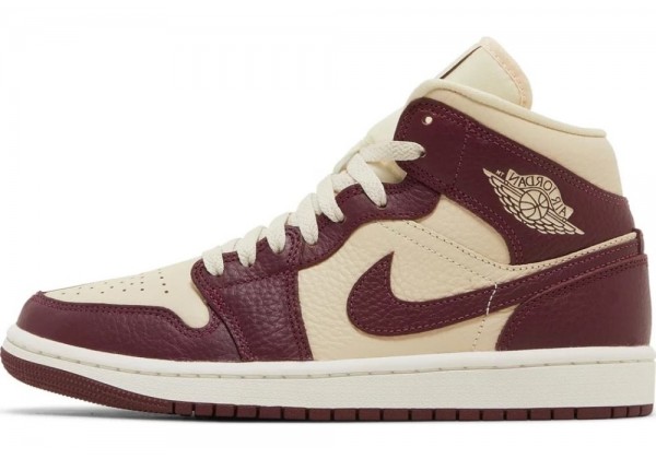 Nike Air Jordan 1 Mid SE Split Beach Cherrywood Red