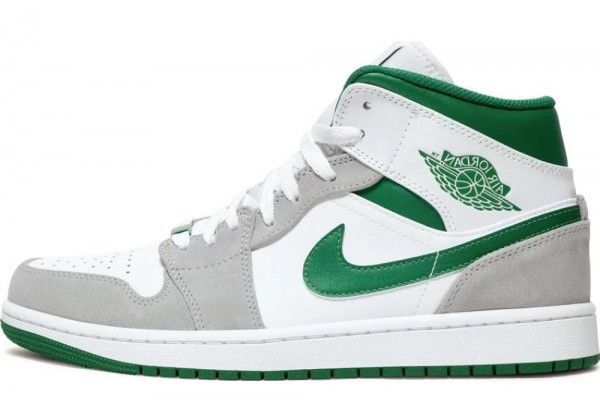 Кроссовки Nike Air Jordan 1 Mid SE Grey Green