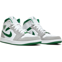 Кроссовки Nike Air Jordan 1 Mid SE Grey Green