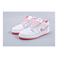 Кроссовки Nike Air Jordan 1 Low бело-красные