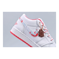 Кроссовки Nike Air Jordan 1 Low бело-красные