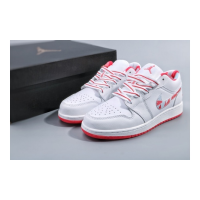 Кроссовки Nike Air Jordan 1 Low бело-красные