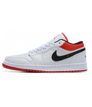 Кроссовки Nike Air Jordan 1 Low красно-белые