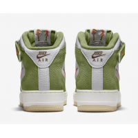 Nike Air Force 1 Mid QS Olive Green Total Orange