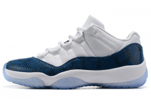 Nike Air Jordan 11 Retro Low Navy Blue Snakeskin