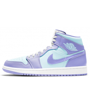 Кроссовки Nike Air Jordan 1 Retro Mid Purple Aqua