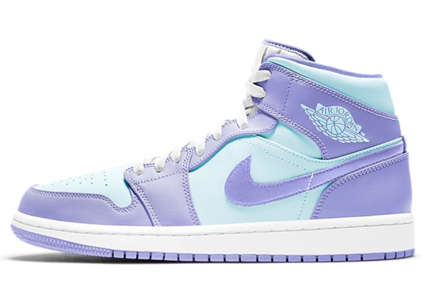 Кроссовки Nike Air Jordan 1 Retro Mid Purple Aqua