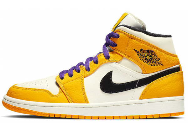 Кроссовки Nike Air Jordan 1 Retro Mid SE Lakers