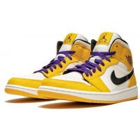 Кроссовки Nike Air Jordan 1 Retro Mid SE Lakers