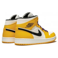 Кроссовки Nike Air Jordan 1 Retro Mid SE Lakers