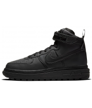Nike Air Force 1 Mid Gore Tex All Black с мехом