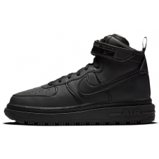 Nike Air Force 1 Mid Gore Tex All Black с мехом
