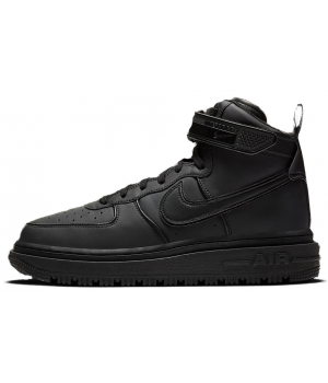 Nike Air Force 1 Mid Gore Tex All Black с мехом