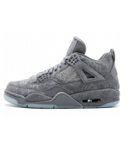 Кроссовки Nike Air Jordan 4 Kaws Gray замша