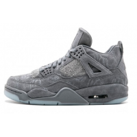 Кроссовки Nike Air Jordan 4 Kaws Gray замша