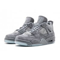 Кроссовки Nike Air Jordan 4 Kaws Gray замша