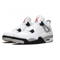 Nike Air Jordan 4 White Cement с мехом