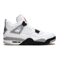 Nike Air Jordan 4 White Cement с мехом