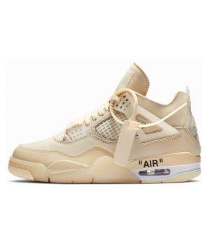 Nike Air Jordan 4 Retro Off-White Sail с мехом