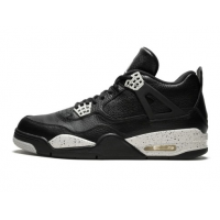 Nike Air Jordan 4 Retro кожаные черно-белые