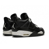 Nike Air Jordan 4 Retro кожаные черно-белые