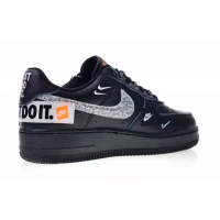 Кроссовки Nike Air Force с надписью черные