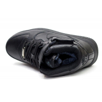 Nike Air Force 1 зимние черные моно