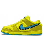 Кроссовки Nike SB Dunk Low Grateful Dead Yellow Bear желтые с зеленым