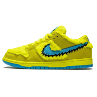 Кроссовки Nike SB Dunk Low Grateful Dead Yellow Bear желтые с зеленым