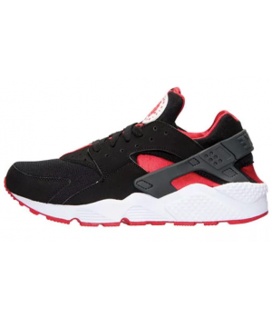 Кроссовки Nike Huarache черные с красным
