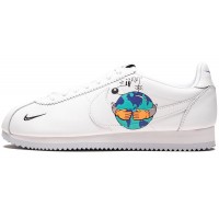  Кроссовки Nike Cortez Flyleather QS с принтом белые