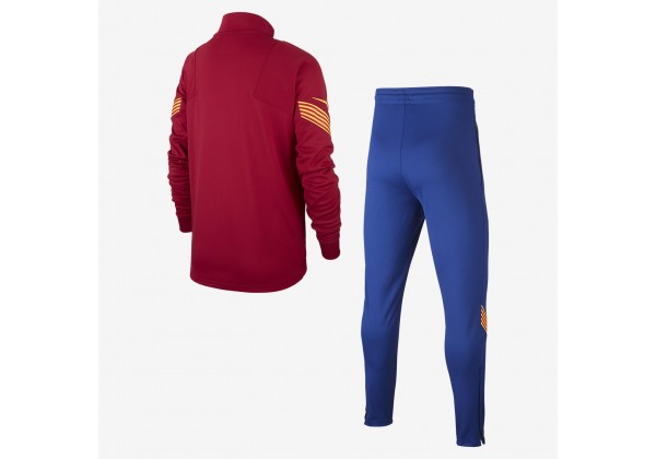 Мужской трикотажный футбольный костюм красный FC Barcelona Strike