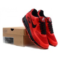 Кроссовки Nike Air Max 90 замшевые красные