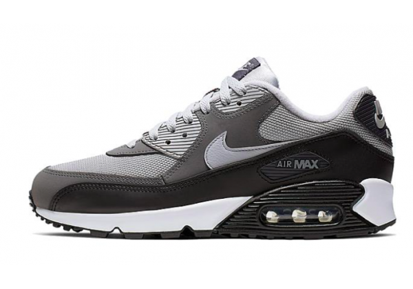 Кроссовки Nike Air Max 90 серые c черным