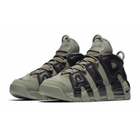 Кроссовки Nike Air More Uptempo 96 хаки с черным