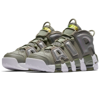 Кроссовки Nike Air More Uptempo 96 хаки с белым