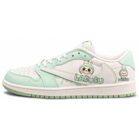 Кроссовки Nike Air Jordan 1 Low Travis Scott Labubu Mint White