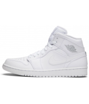 Кроссовки Nike Air Jordan 1 Retro Mid Pure Platinum White