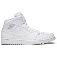 Кроссовки Nike Air Jordan 1 Retro Mid Pure Platinum White