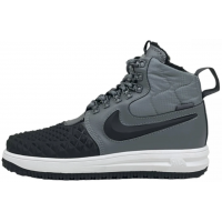 Nike Lunar Force 1 Duckboot WaterShield Black Grey зимние