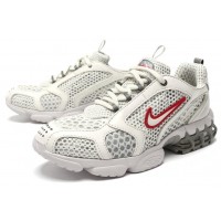 Stussy x Nike Air Zoom Spiridon Cage 2 White and Red
