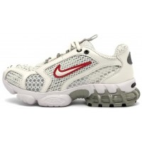 Stussy x Nike Air Zoom Spiridon Cage 2 White and Red