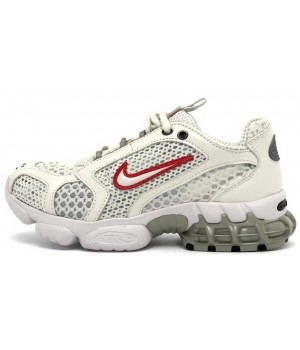 Stussy x Nike Air Zoom Spiridon Cage 2 White and Red