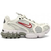 Stussy x Nike Air Zoom Spiridon Cage 2 White and Red